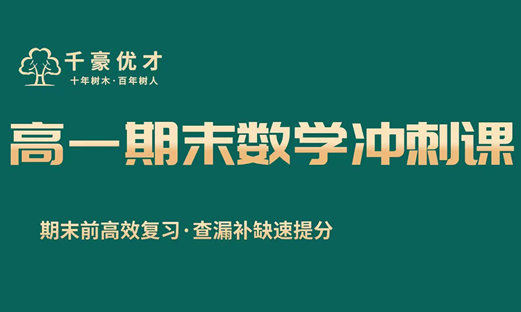 高一期未数学冲刺课